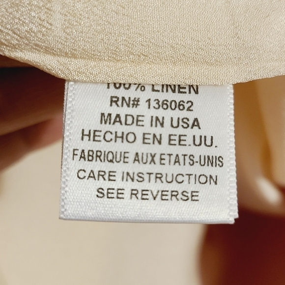 Lavendar Brown | Women's Red Linen Mini Wrap Dress (Size Small) - Picture 5 of 14